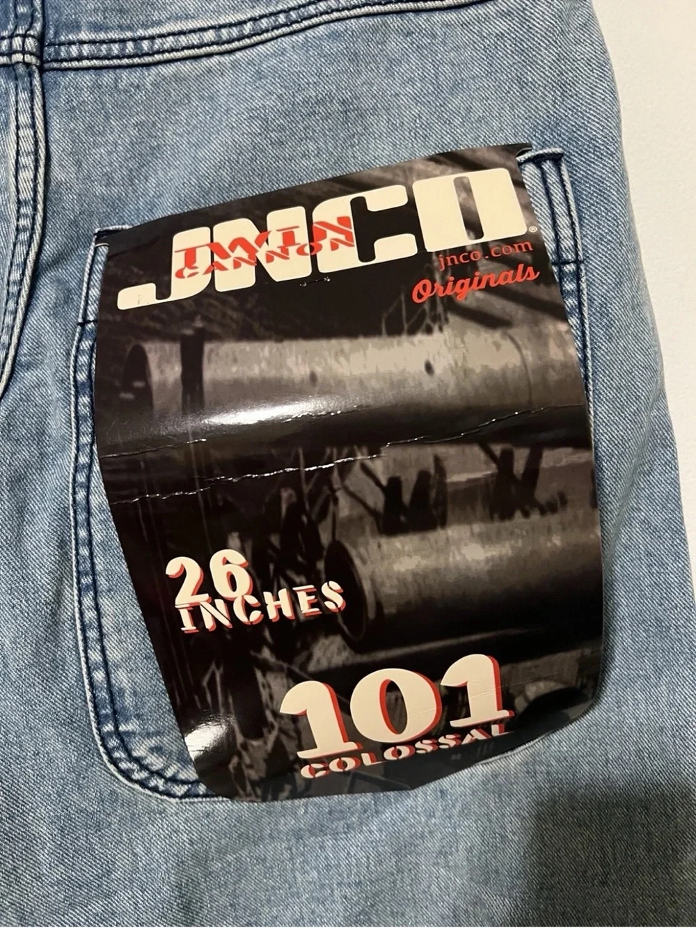 NWT JNCO Twin Cannon 101 Colossal 30 X 30 Women In Antique E